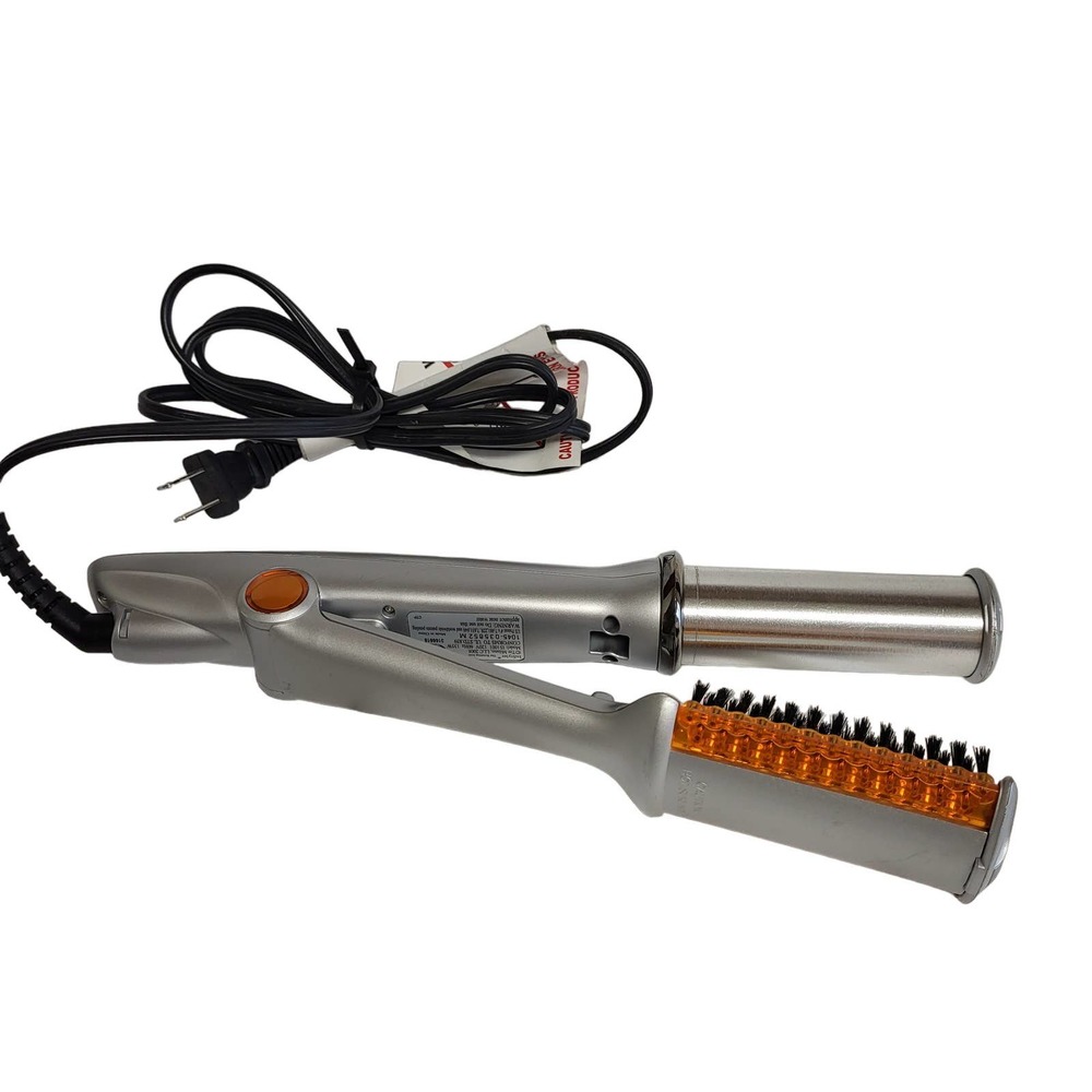 InStyler 3 n 1 Rotating Hot Iron Curling Hair Styler 4" Barrel Silver preowned